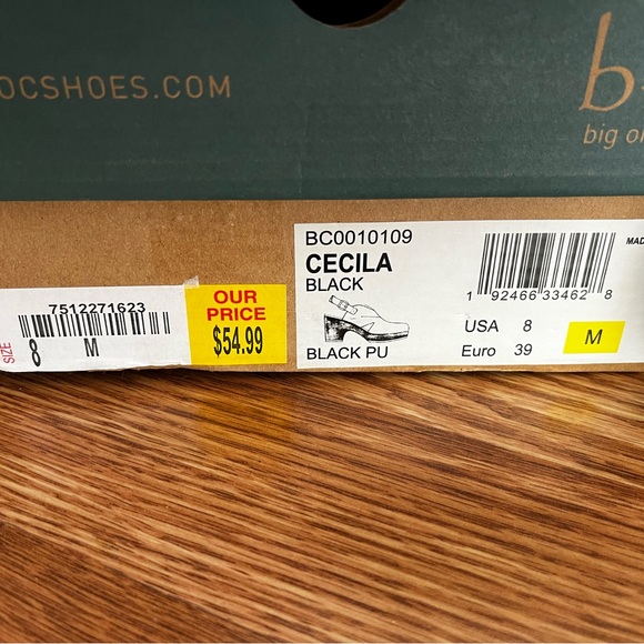 BOC Women's Black Slingback Clogs - Picture 8 of 8